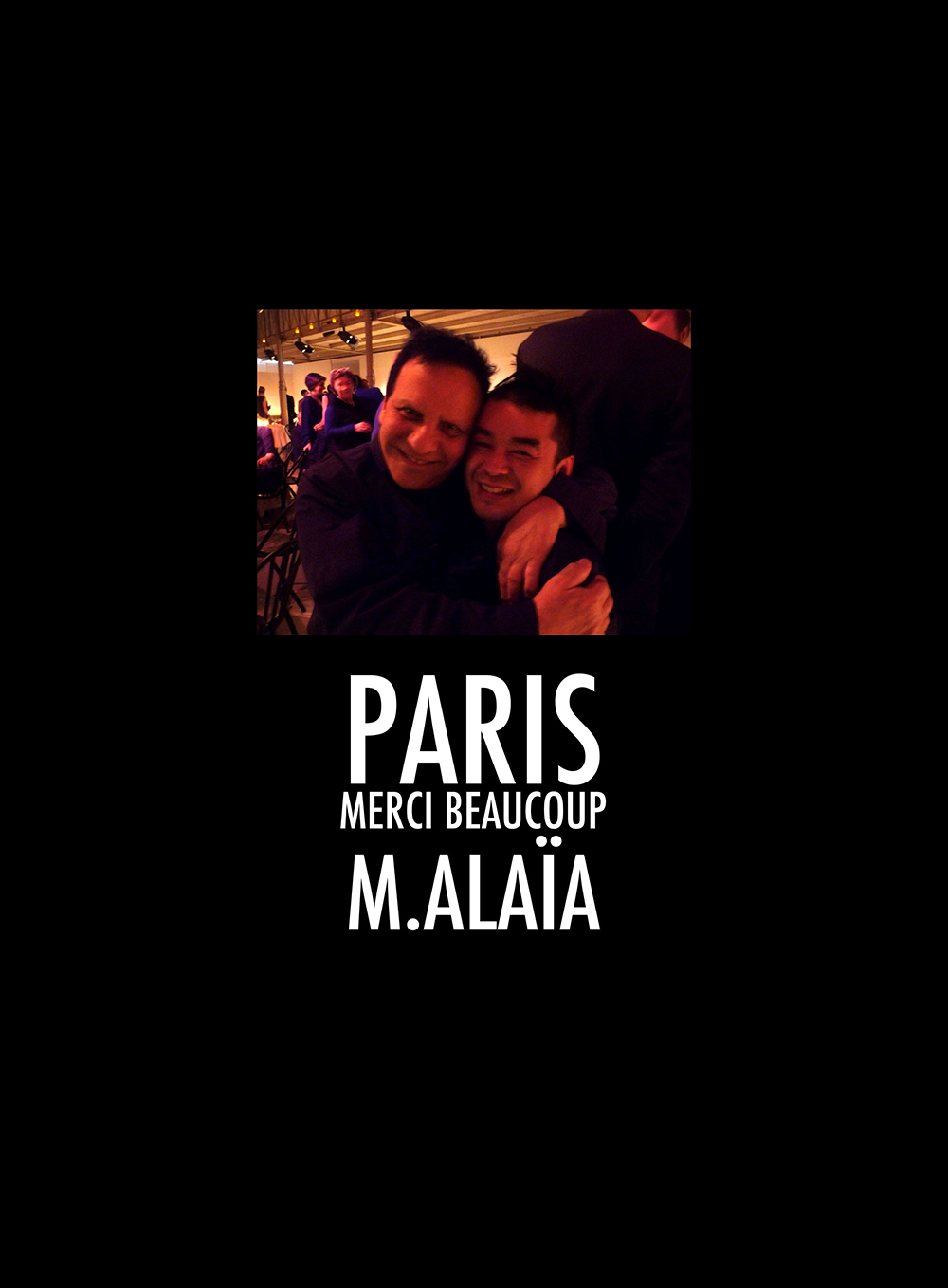 PARIS MERCI BEAUCOUP M.ALAIA